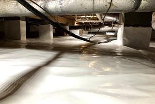 Flooded Crawl Space Repaired in Evans GA