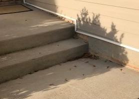 Sinking Sidewalk Steps Lifted and Leveled in Anderson SC