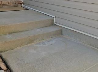 Sinking Sidewalk Steps Lifted and Leveled in Anderson SC