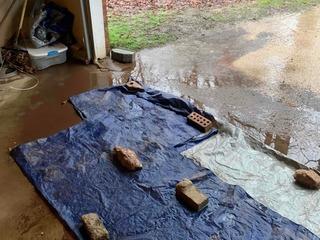 Garage/Driveway Drainage for Standing Water in Easley SC