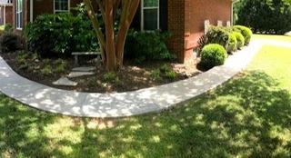 Concrete Sidewalk Repaired in Chapin SC; No Longer Tripping Hazard