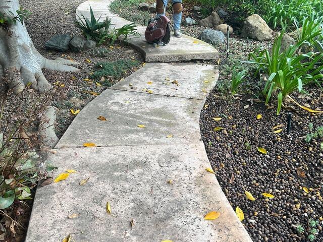 Concrete Sidewalk Lifted 6 Inches in Carson - Before Photo