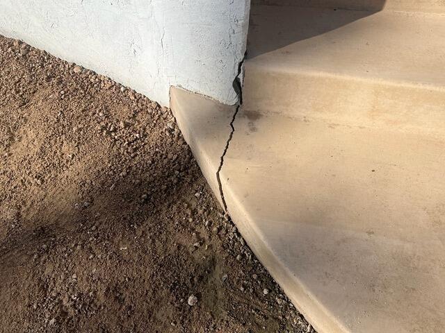 Concrete Stair & Walkway Repair in Bonita, CA | PolyLevel & NexusPro - Before Photo