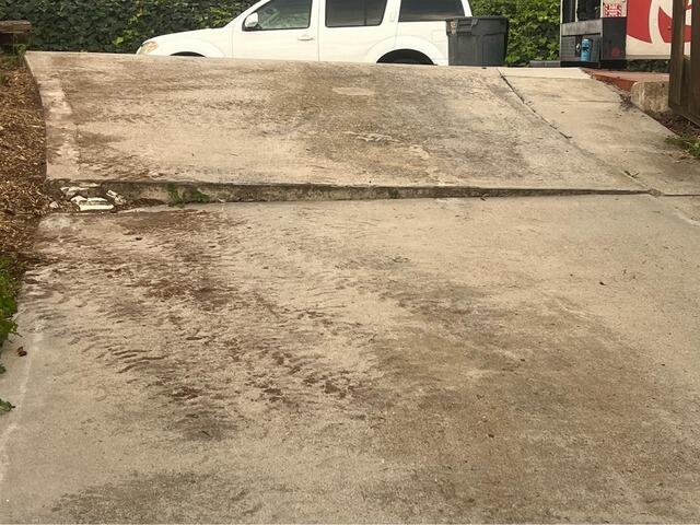 Concrete Driveway Leveling Project in San Diego, CA - Before Photo