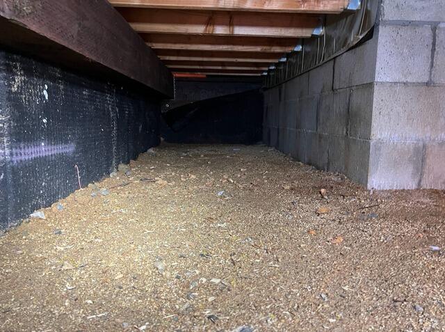Crawlspace Encapsulation in Escondido, CA - Moisture Control & CleanSpace Installation - Before Photo