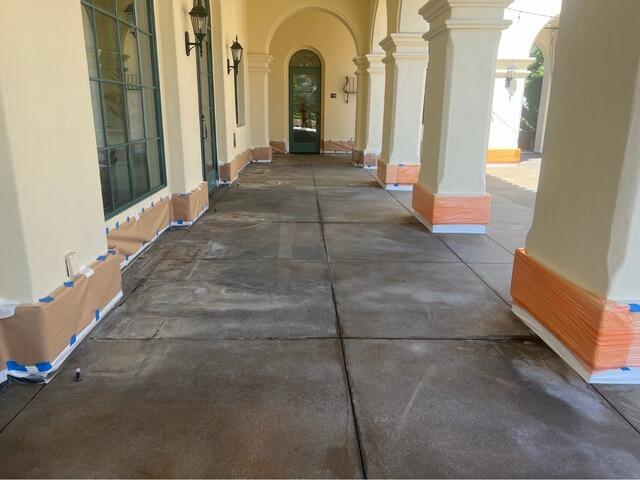 Concrete Staining & Sealing with DecoShield in San Clemente, CA | Decorative Concrete Transformation - Before Photo