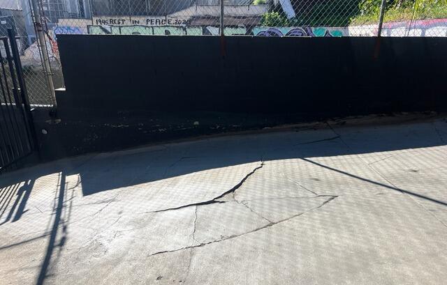 Concrete Lifting, Leveling & Crack Repair in Los Angeles, CA | Saber Foundation Repair - Before Photo