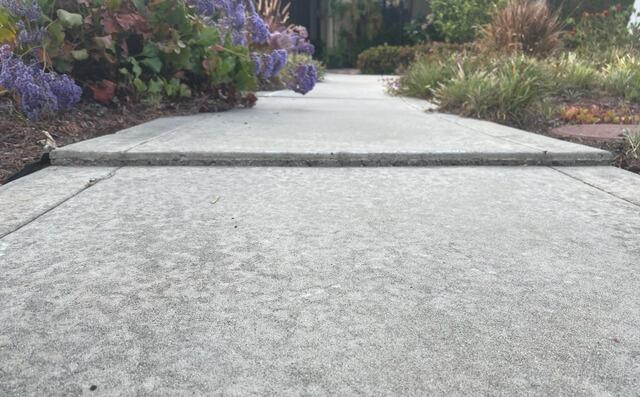 Concrete Walkway Leveling in Poway, CA - Eliminating Trip Hazards and Restoring Smooth Access - Before Photo
