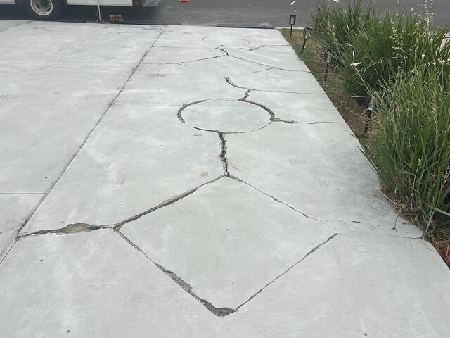 Driveway Crack and Joint Sealant Repair in San Diego, CA Using NexusPro - Before Photo