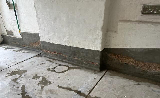 Stem Wall Repair Restores Corroded Garage Foundation in San Diego, CA - Before Photo