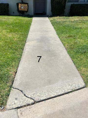 Concrete Leveling and Crack Repair in Huntington Beach, CA - Before Photo