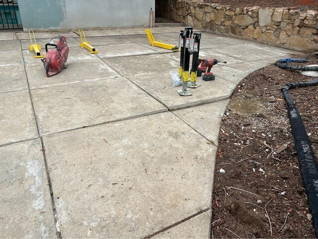 Patio Concrete Lifting and Leveling in Vista, CA - Before Photo
