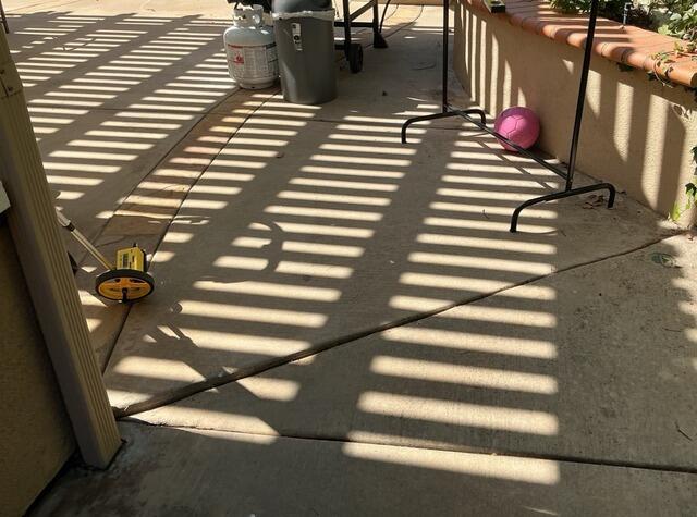 Concrete Leveling and Joint Sealant Repair in San Diego, CA - Before Photo
