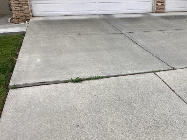 Concrete Driveway Leveling in Temecula, CA - Before Photo