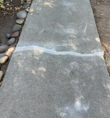 Cracked Concrete Walkway Repair in Escondido, CA - After Photo