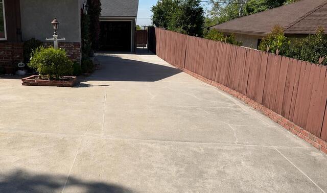 Concrete Driveway Repair in La Crescenta, CA - Before Photo