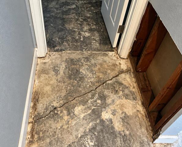 Before & After: Crack Stitch Repair in Chula Vista, CA - Before Photo