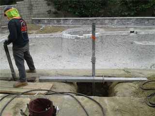 Foundation Piers for a Anaheim Swimming Pool