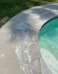 Pool Deck Repair before and After in Orange, CA