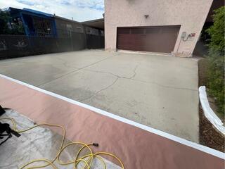 Driveway Surface Prepared for DecoShield Application | El Cajon, CA