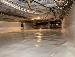 Crawlspace Encapsulation and Moisture Barrier Installation in Rancho Santa Fe, CA