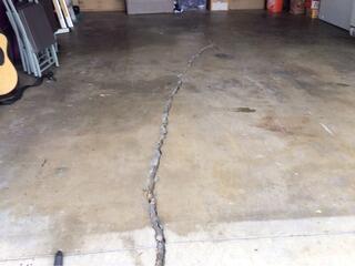 Garage Slab Crack Stitch Repair in Whittier, CA | Concrete Floor Stabilization by Saber Foundation Repair