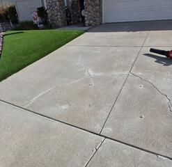 Concrete Driveway Crack Repair in Yorba Linda, CA