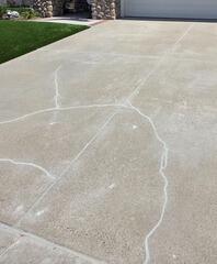 Concrete Driveway Crack Repair in Yorba Linda, CA
