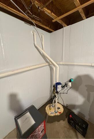 Basement Waterproofing in Sherrill, NY - After Photo
