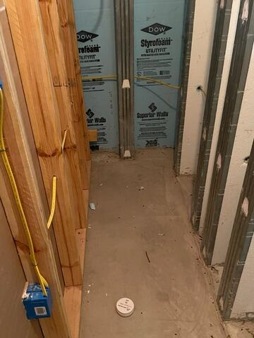 Basement Waterproofing in Watertown, NY - Before Photo