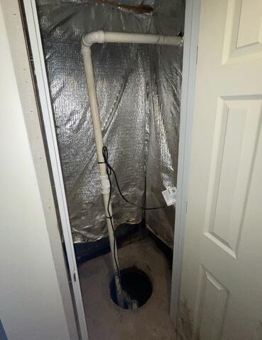 Basement Waterproofing in Liverpool, NY - Before Photo