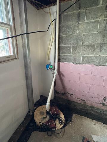 Basement Waterproofing in Sidney, NY - Before Photo