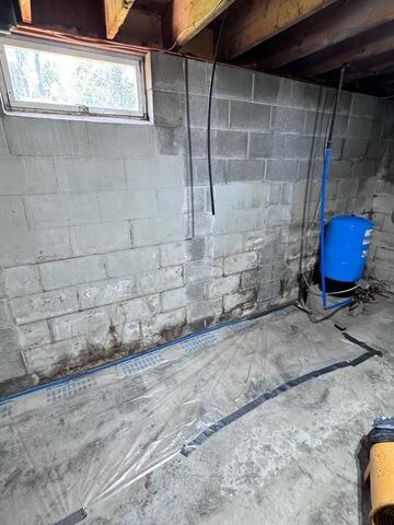 Basement Waterproofing and Foundation Repair in Holland Patent, NY - Before Photo