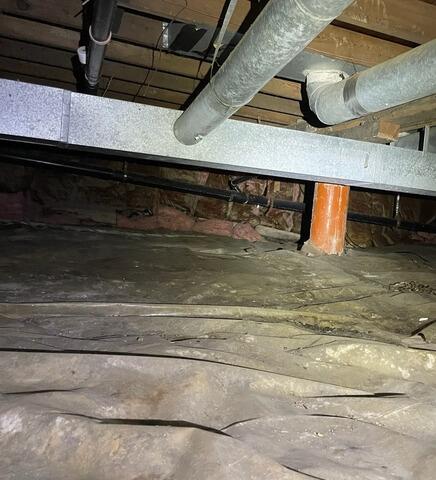 Crawl Space Support Jack Installation in Cicero, NY - Before Photo