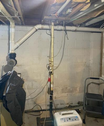 Full Basement Waterproofing in Syracuse, NY - Before Photo