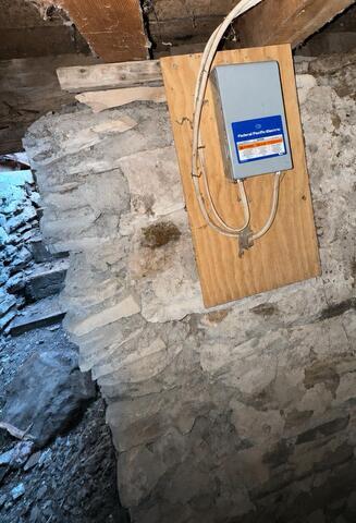 Basement Wall & Beam Repair in Morrisville, NY - Before Photo