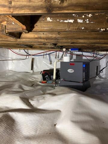 Crawl Space Encapsulation in Auburn, NY - After Photo