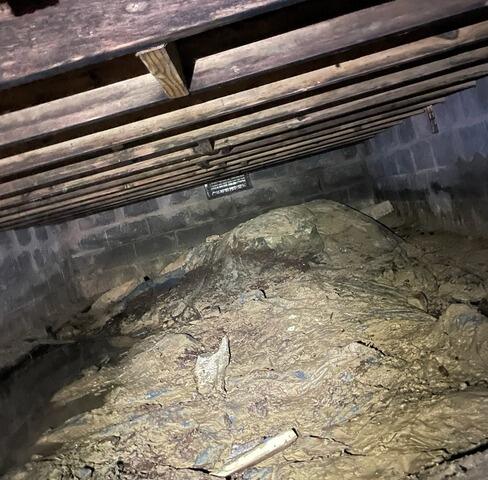 Crawl Space Encapsulation in Auburn, NY - Before Photo