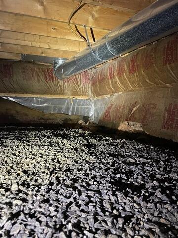 Cicero, NY, Crawl Space Encapsulation - Before Photo