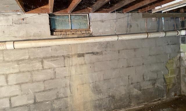 Structural Foundation Support in Johnson City, NY - Before Photo