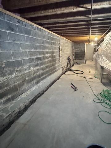 Waterproofing Solutions in Liverpool, NY - Before Photo