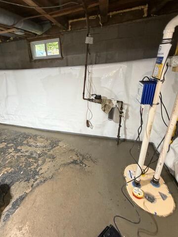 Basement Waterproofing Solution in Antwerp, NY - After Photo