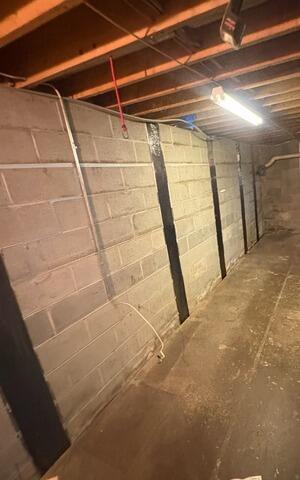 Foundation Wall Support in Honeoye Falls, NY - After Photo