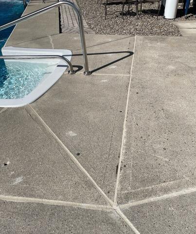 Pool Deck Crack Repair in Cicero, NY - After Photo