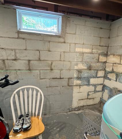 Foundation Wall Repair in Camillus, NY - Before Photo
