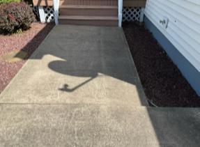 Concrete Walkway Repair in Oneonta, NY - Before Photo