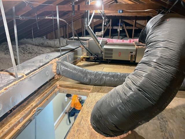 Freehold Home Upgraded with Air Sealing, Duct Encapsulation & R-60 Insulation