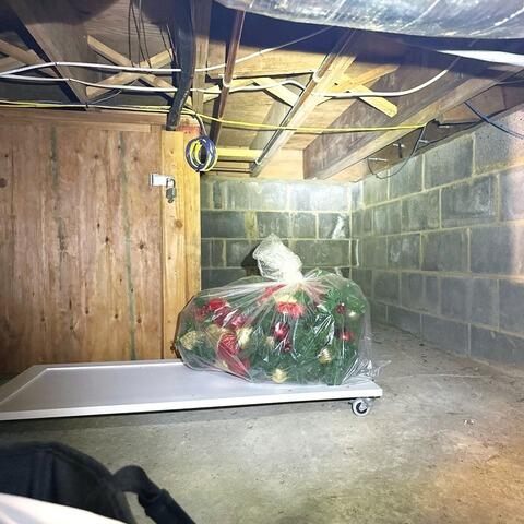 Red Bank, NJ Crawl Space Insulation and Moisture Protection - Before Photo