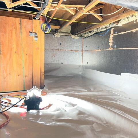 Red Bank, NJ Crawl Space Insulation and Moisture Protection - After Photo