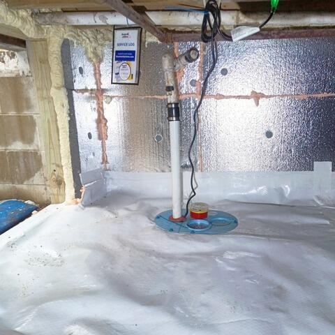 Crawlspace Encapsulation and Sump Pump Installation in Point Pleasant, NJ - After Photo
